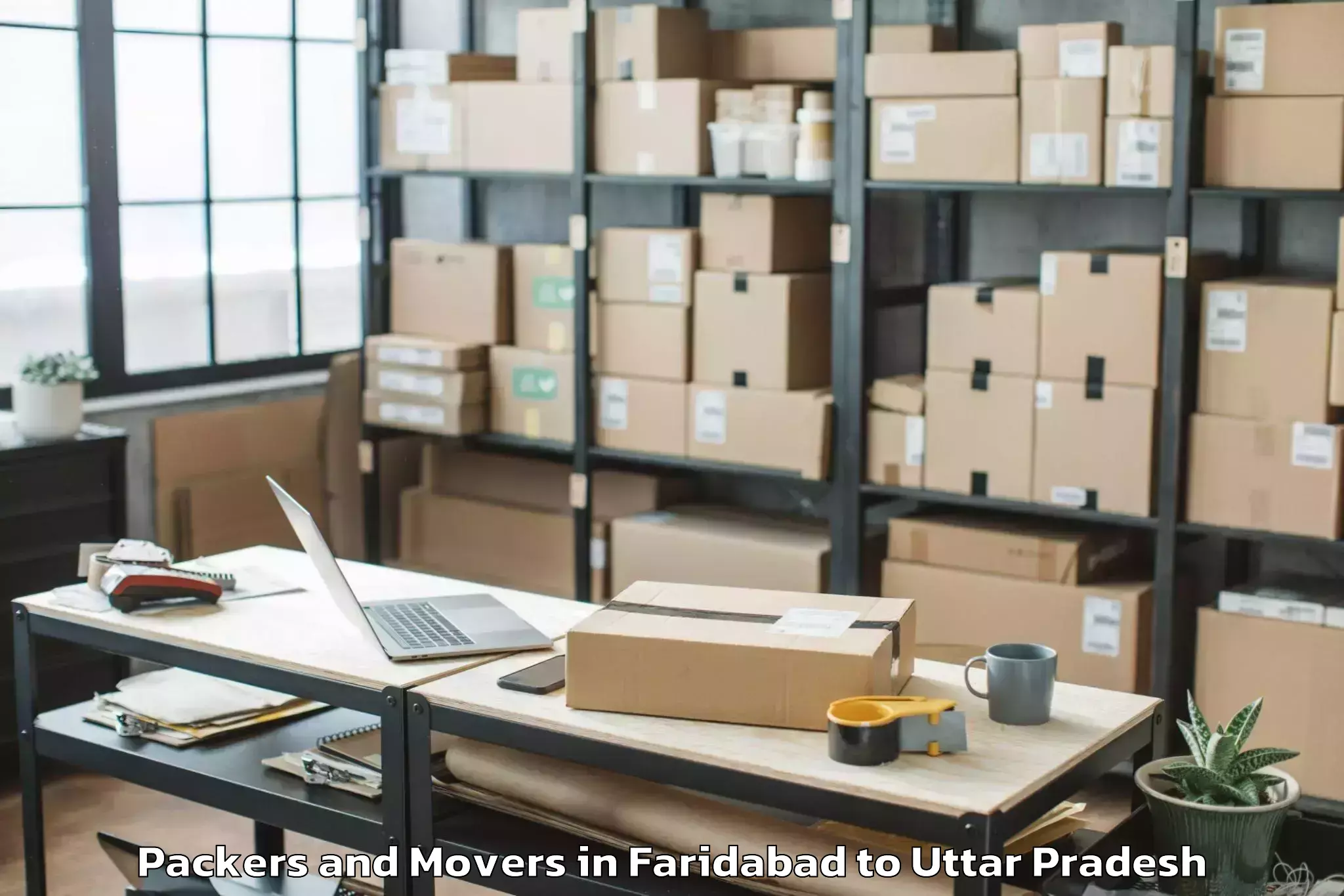 Affordable Faridabad to Etawa Packers And Movers